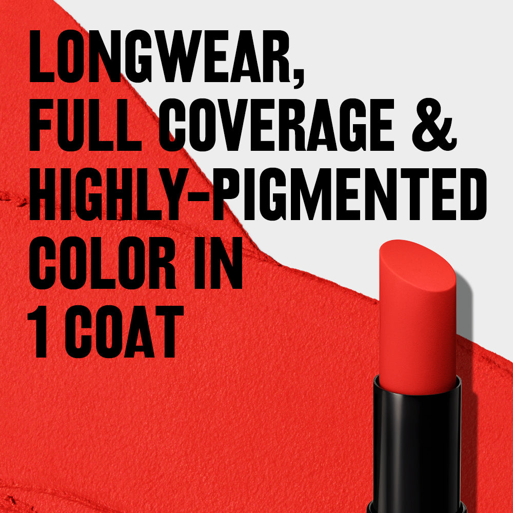 Revlon ColorStay Suede Ink Lipstick, longwear matte lipstick, smudge-proof and transfer-resistant, 8-hour wear, intense pigmented vegan formula, precise angled tip for easy application | Buzëkuq Revlon ColorStay Suede Ink, buzëkuq mat qëndron gjatë, pa njolla dhe pa transferim, qëndron deri në 8 orë, formulë vegane me pigment të theksuar, majë e pjerrët për aplikim të saktë