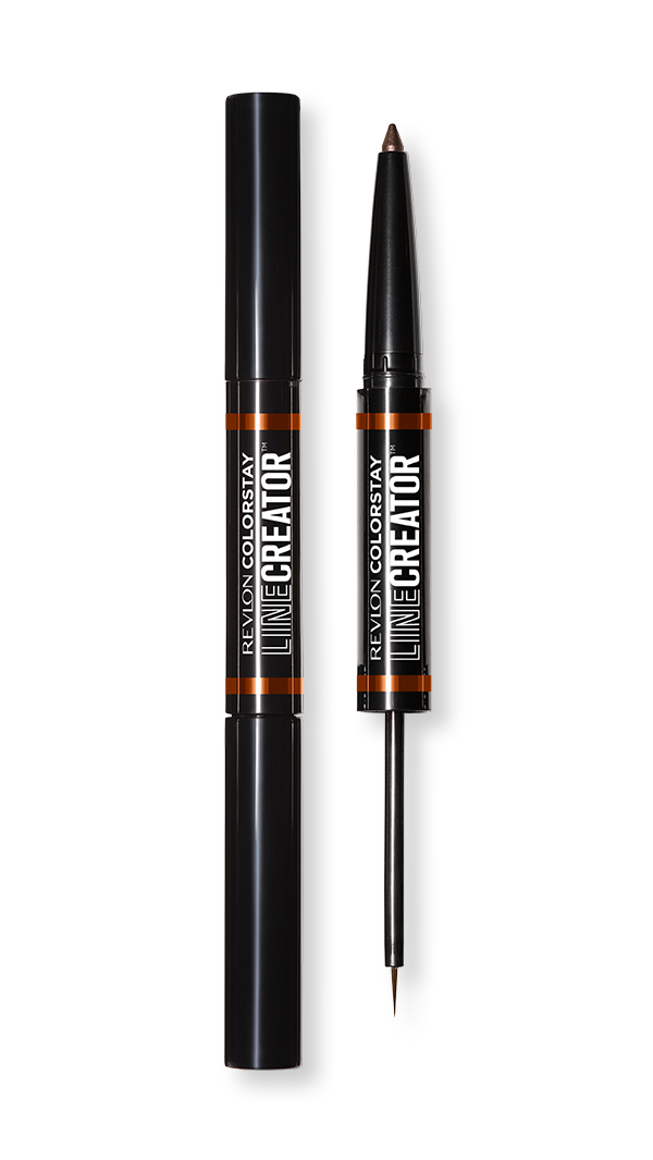 ColorStay Line Creator Double Ended Liner – penel eyeliner me dy skaje, laps kohl kremoze dhe penel likuid me pigment të lartë, i papërshkueshëm nga uji dhe transferimet, veshje deri në 48 orë / ColorStay Line Creator Double Ended Eyeliner – dual-ended pencil with creamy kohl and liquid liner, high-pigment, waterproof and smudge-proof, long-lasting up to 48 hours
