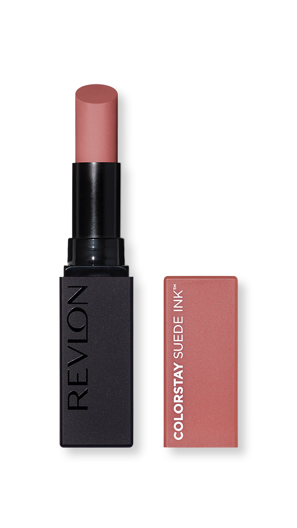 Revlon ColorStay Suede Ink Lipstick, longwear matte lipstick, smudge-proof and transfer-resistant, 8-hour wear, intense pigmented vegan formula, precise angled tip for easy application | Buzëkuq Revlon ColorStay Suede Ink, buzëkuq mat qëndron gjatë, pa njolla dhe pa transferim, qëndron deri në 8 orë, formulë vegane me pigment të theksuar, majë e pjerrët për aplikim të saktë